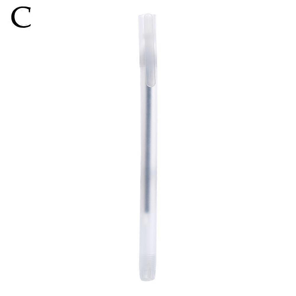 Blue (C) $ Creative transparent frosted rod water pen black, red and blue three colors optional office stationery signature pen