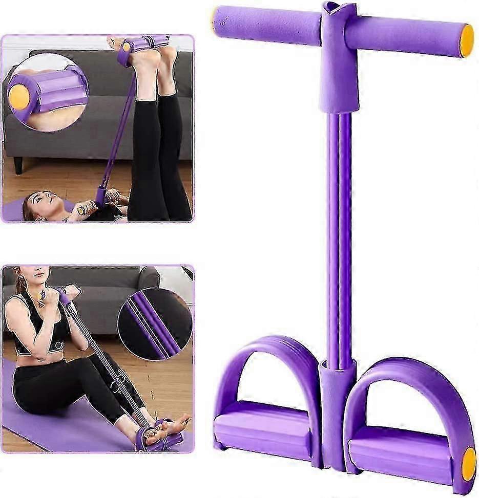 Multifunctional Leg Trainer Resistance Bands for Exercise, Adjustable Tension Rope for Bodybuilding and Sit-Up Workouts, Suitable for Variou