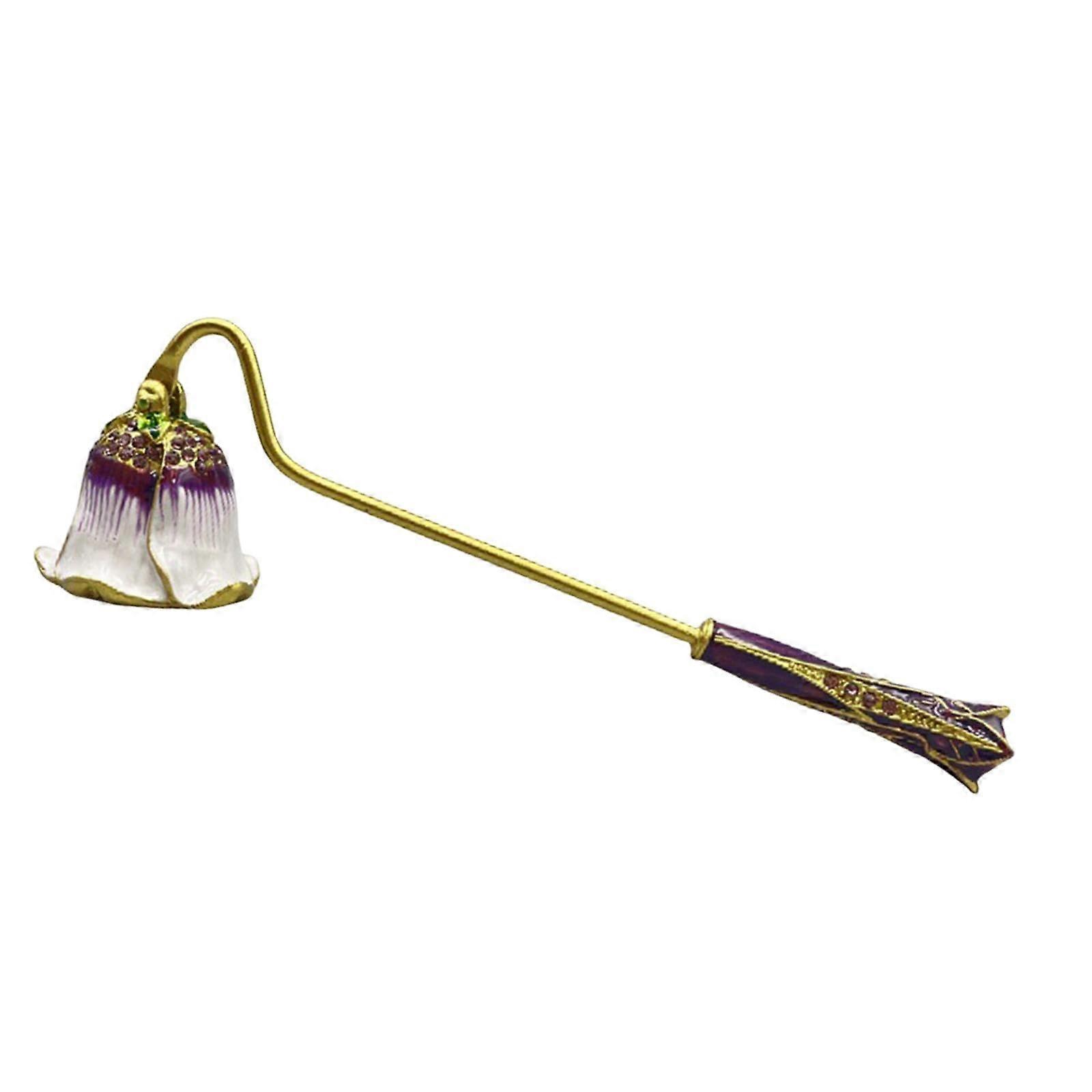 Decorative candle extinguishers with long handles and wick accessories