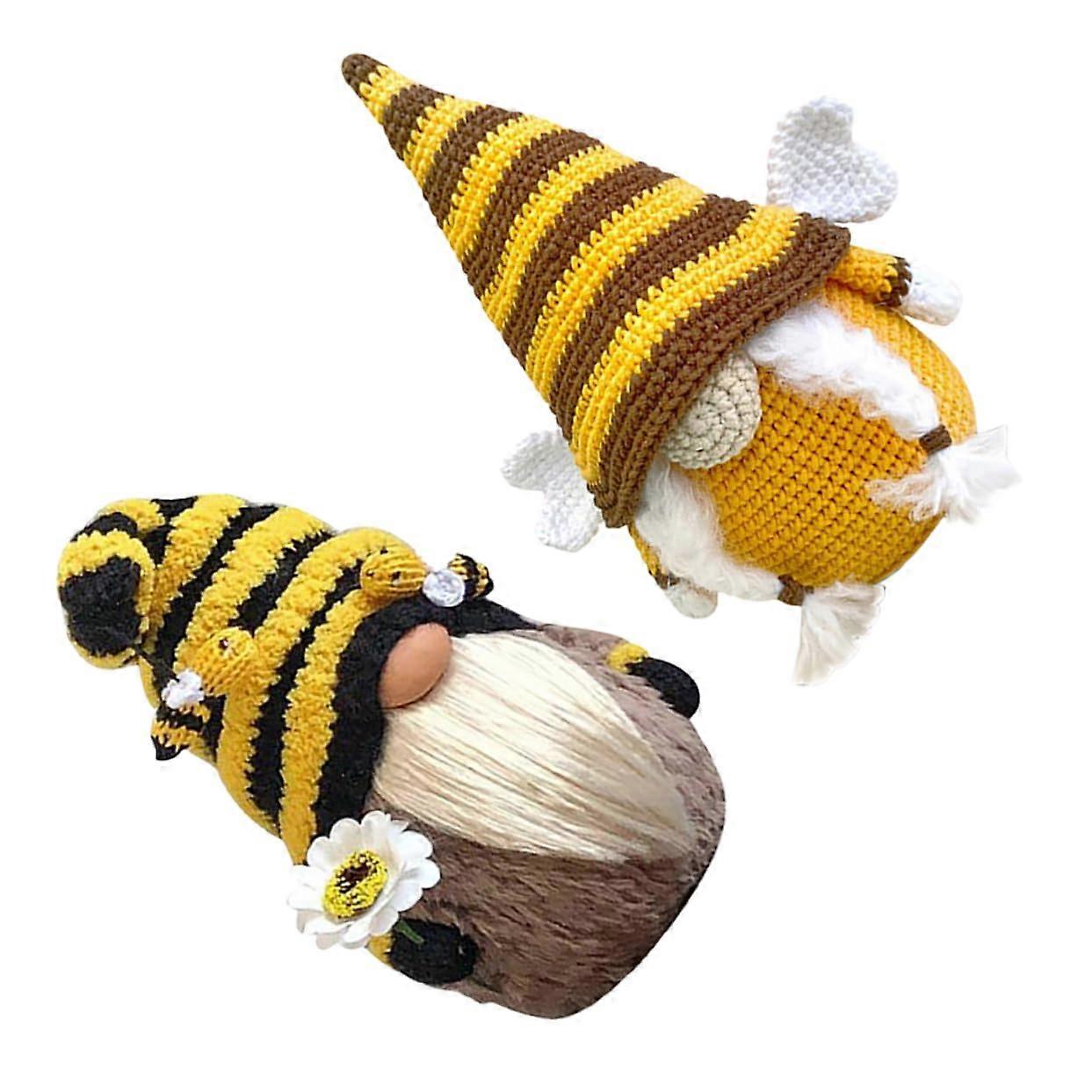 Gnome Elves Ornament Pack of 2 Mini Plush Doll Rabbit Decor Nisse Dwarf Figure Home Decoration