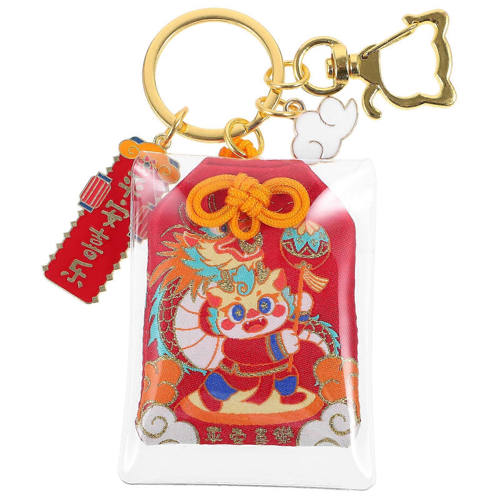 The **Dragon Year Keychain** is a beautifully crafted, Chinese style pendant that combines functionality with cultural symbolism. Designed to bring