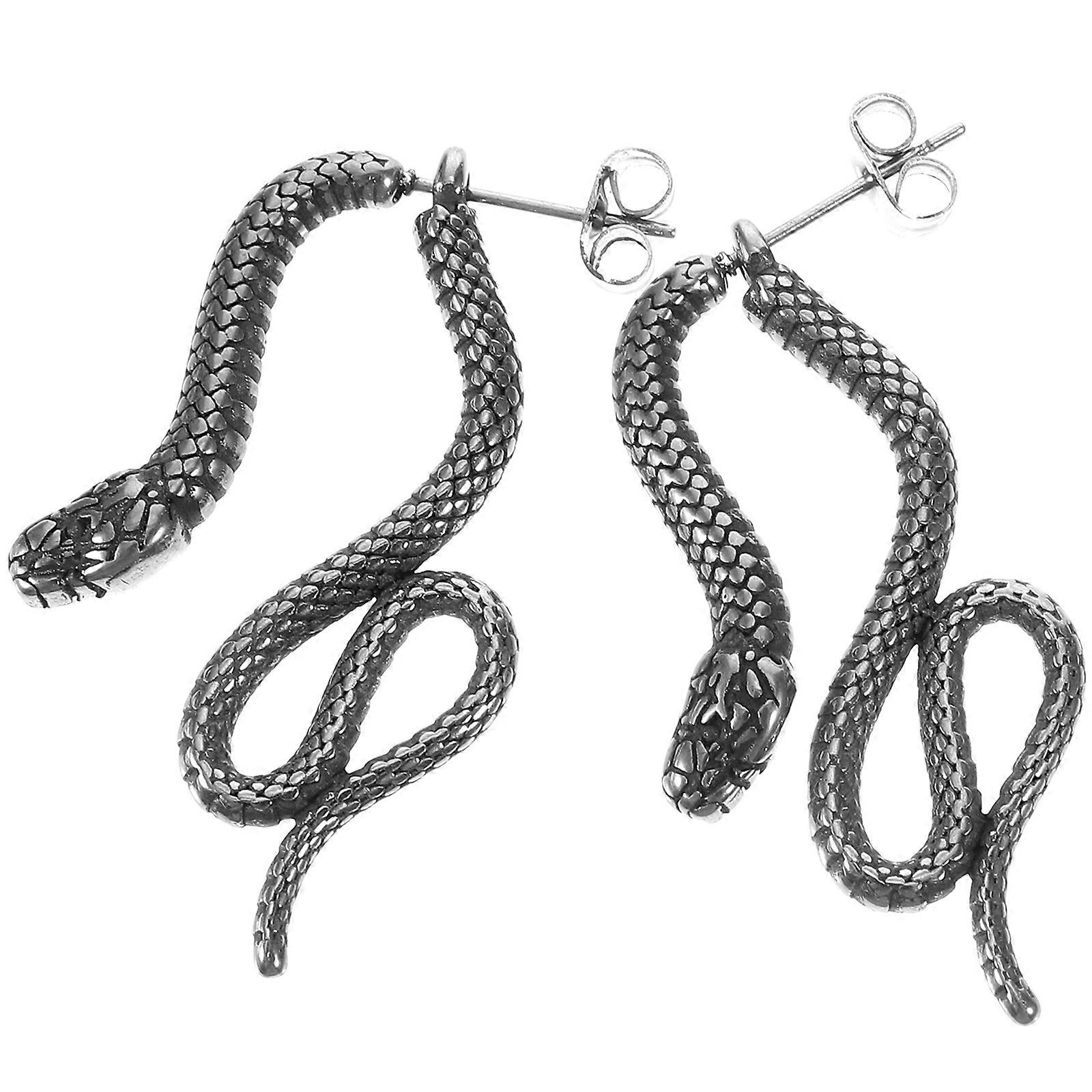 a refined and engaging product description based on your input:

 

**1 Pair Gothic Snake Earrings for Women – Unique Punk Jewelry Design**

 bold