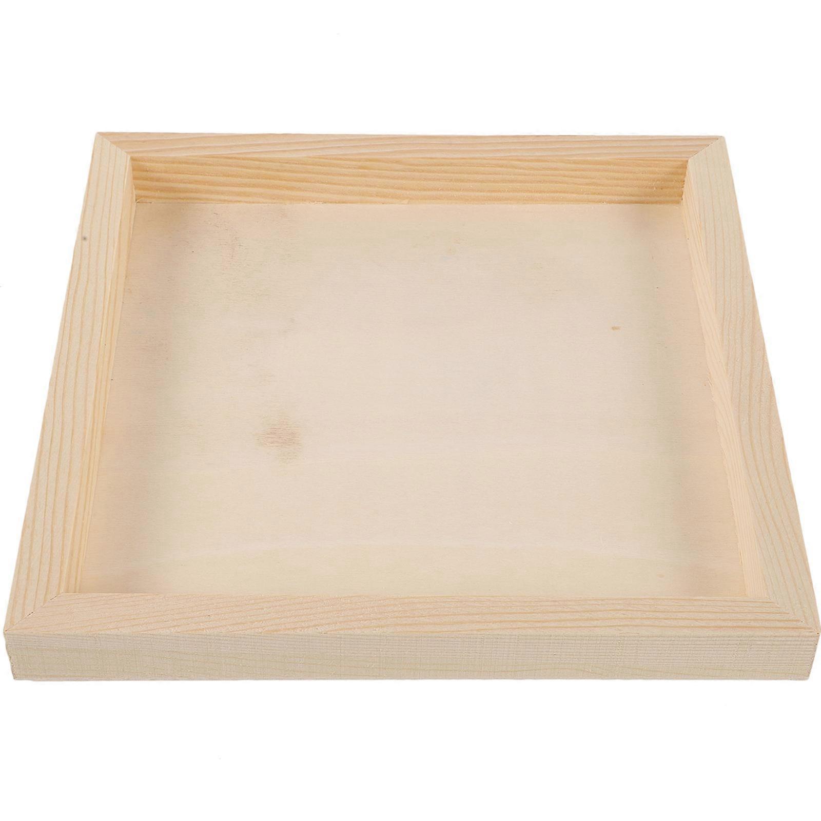 Photo Frames Kids Diy Frames Khaki Color Square Shape For Child Development 1Pcs