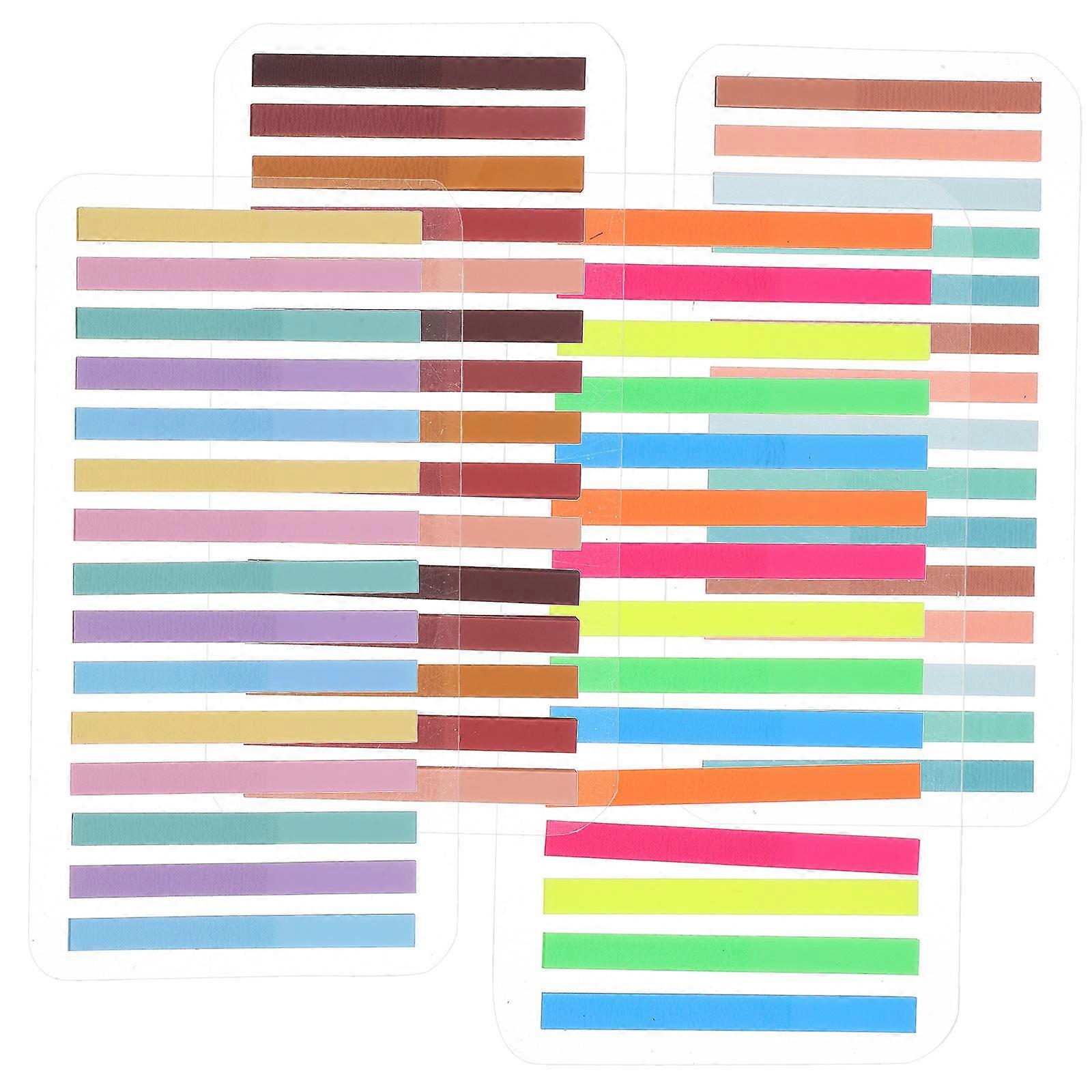 Professional Sentence Markers Set Sticky Index Tabs Reading Highlight Strips Bookmarks For Students Rectangular Assorted Color 1Set