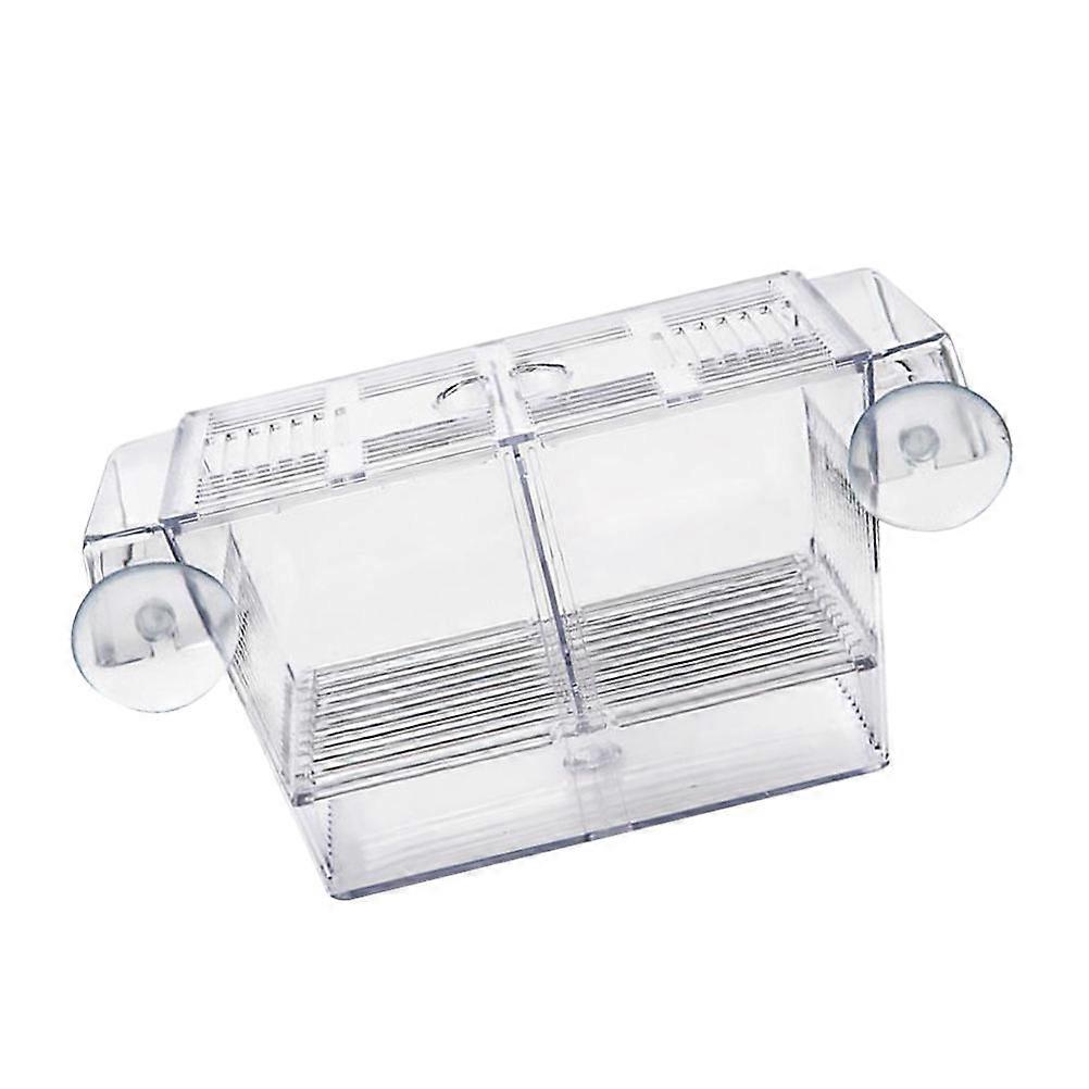 Transparent Aquarium Fish Breeding Box with Suction Cups for Secure Pet Use Plastic