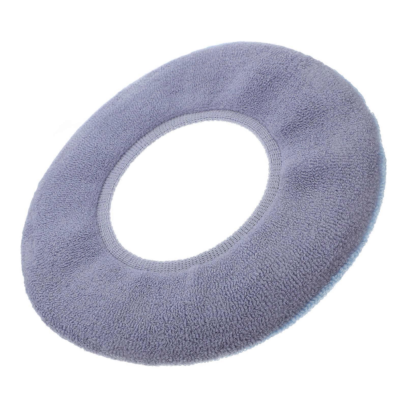 Creative Toilet Seat Cushion Oval Warmth Comfortable Polyester Multi For Cold Weather Winter 1Pack