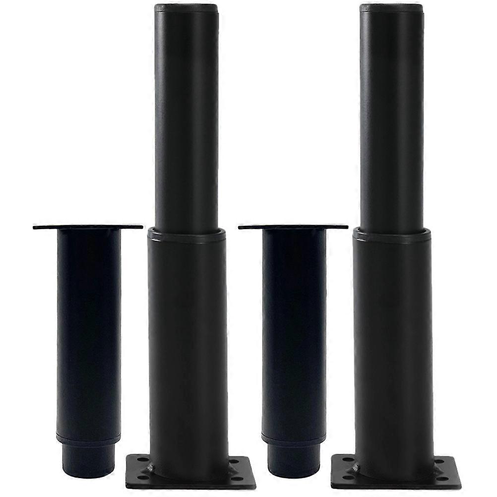 Adjustable Support Legs Bed Support Leg Furniture Support Home Use Black 4Pcs