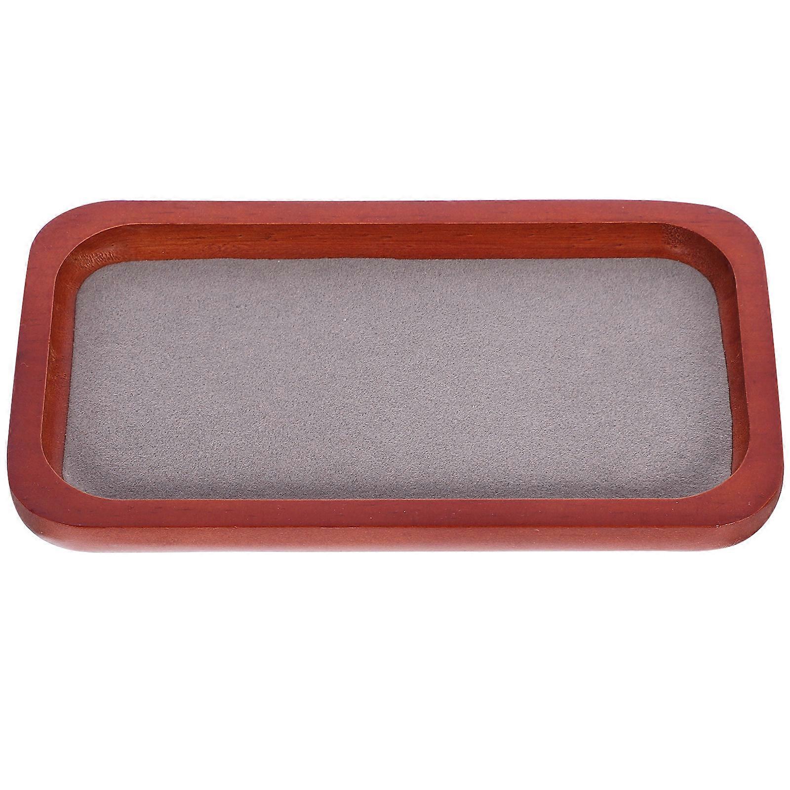 Aesthetic Jewelry Tray Jewelry Display Tray Wood Rectangular Necklace Display 1Set