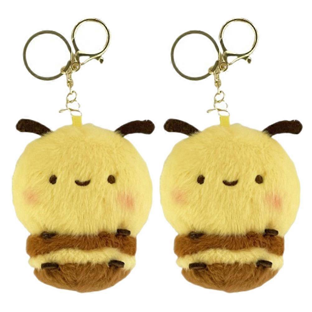 Here's a polished product description for your **Cute Bee Plush Keychain**:
 
**Cute Bee Plush Keychain – Soft Stuffed Animal for Birthday Party