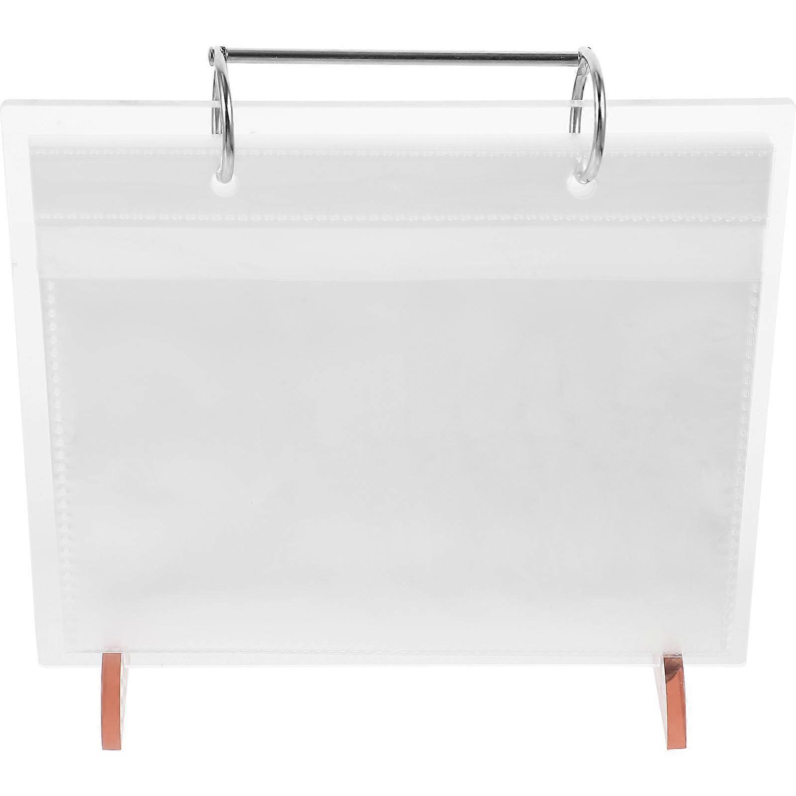 Clear Desk Calendar Holder Multi-Functional Storage Business Users PP Material 1Set