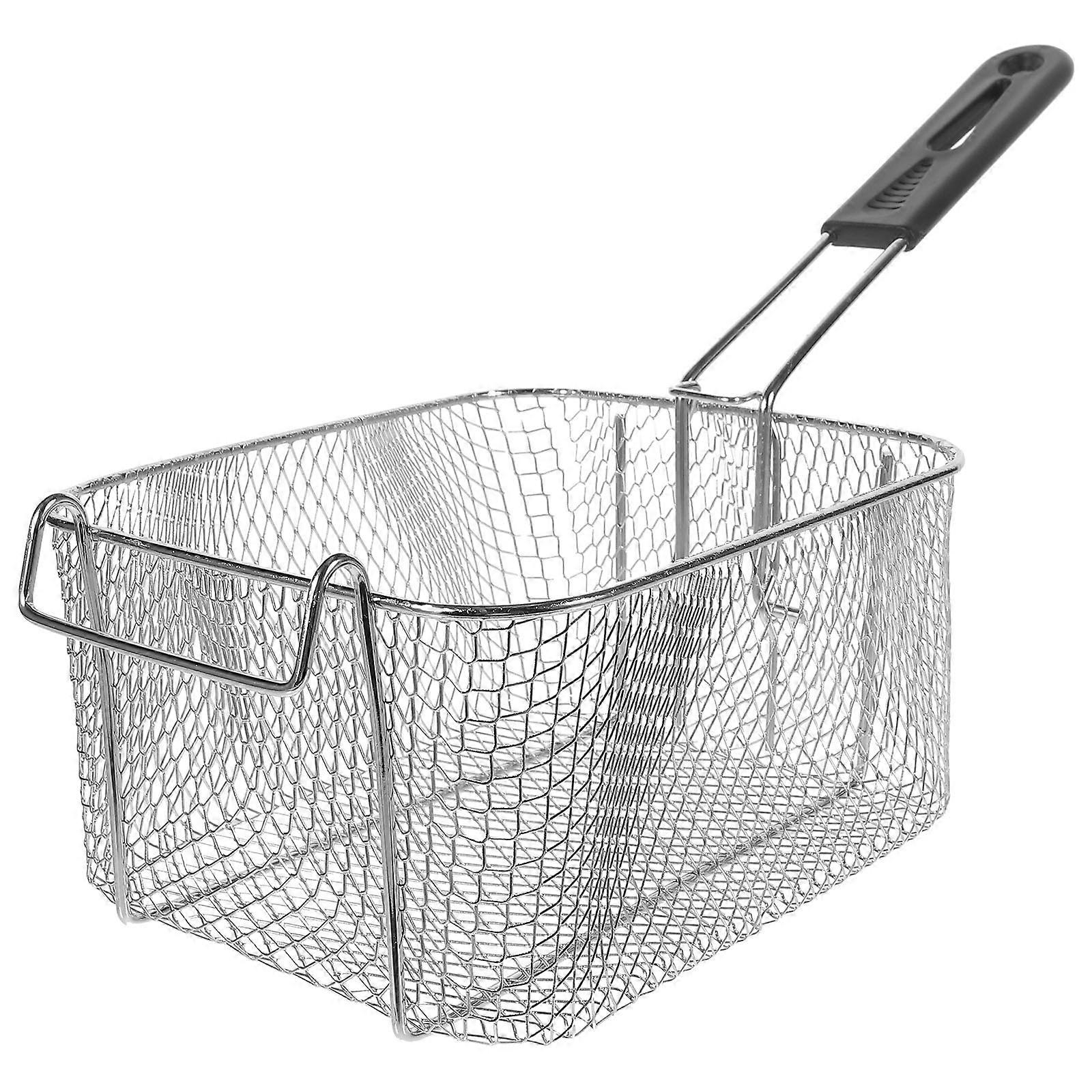 Pasta Strainer With Handle Commercial Fryer Basket Snack Preparation 44.00X18.00X11.00CM Filtering Oil 1Pack