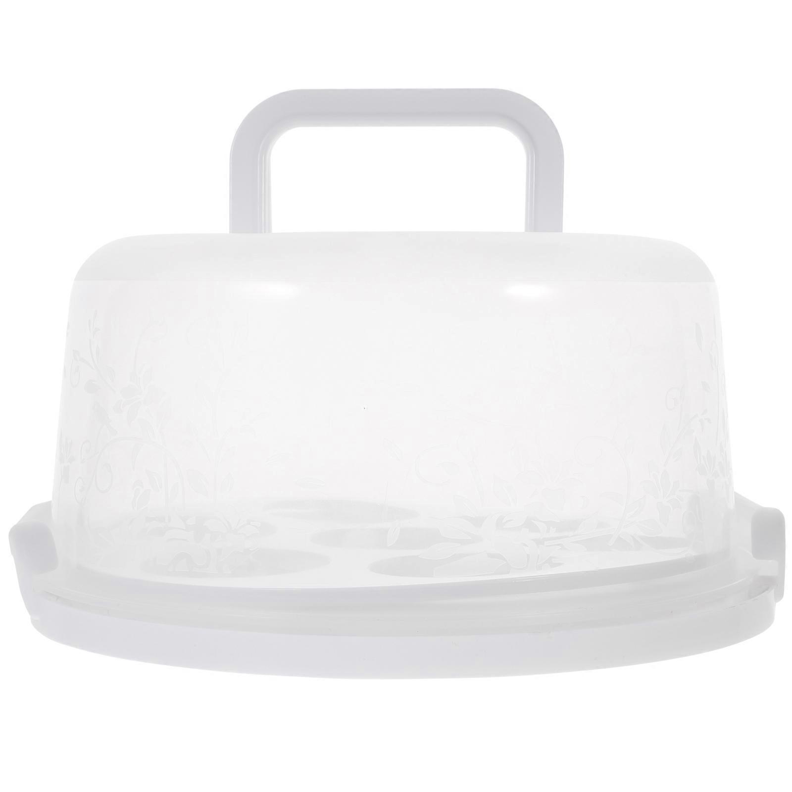 Portable Cake Container Cupcake Carriers For General Users 9 82X9 82X5 11Inch 1Pack