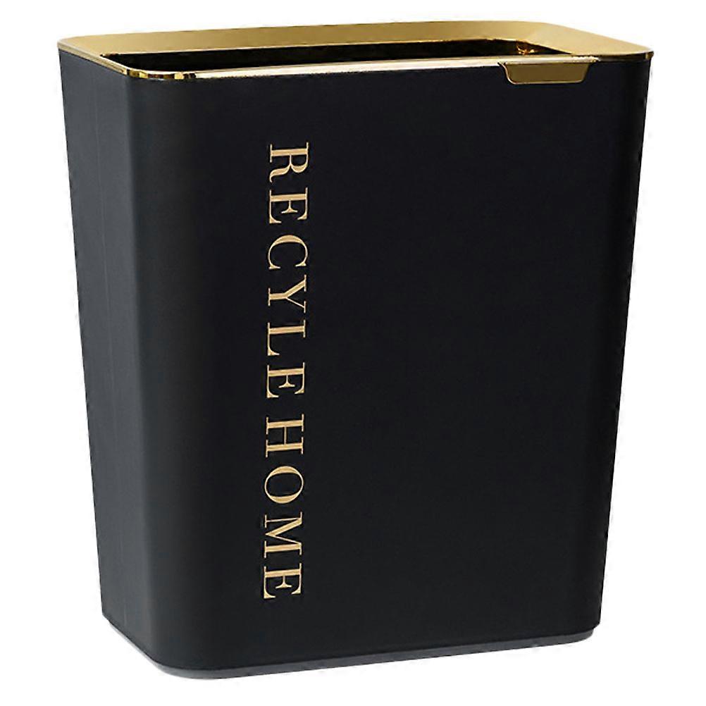 Garbage Can Storage Bin Minimalist Design Trash Storage 29.9x26.8cm Black PP Material For Kitchen Use 1Pcs