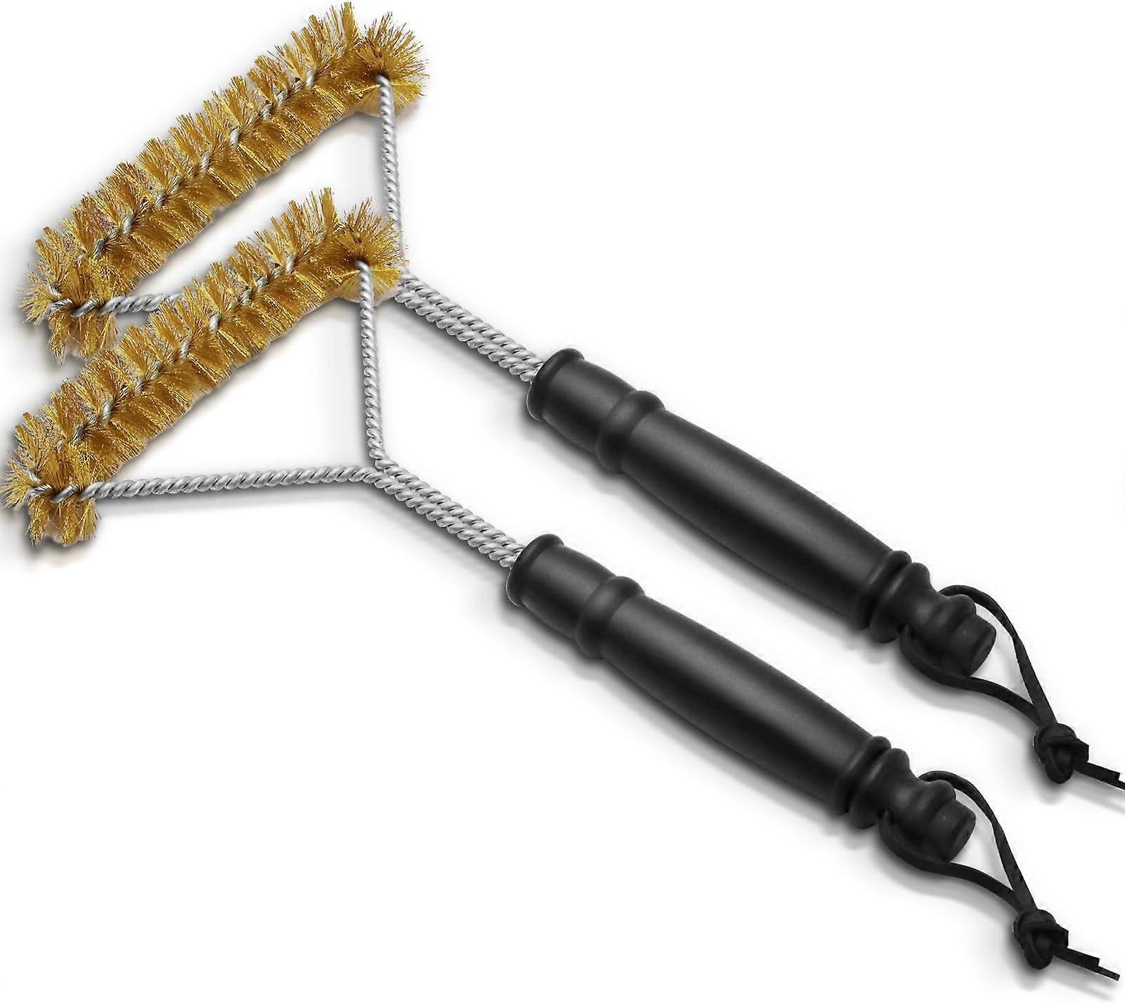 2pcs Triangular Grill Cleaning Brush,Metal Grill Brush
