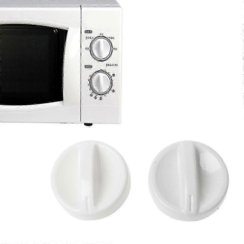2 Piece Universal Microwave Plastic Spool Swivel Knob Timer Control Switch