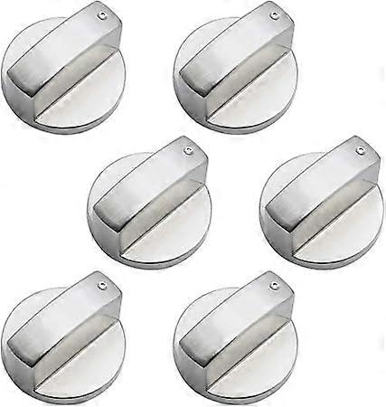 6-pack 6mm zinc alloy gas stove knobs, universal, improve kitchen operation experience