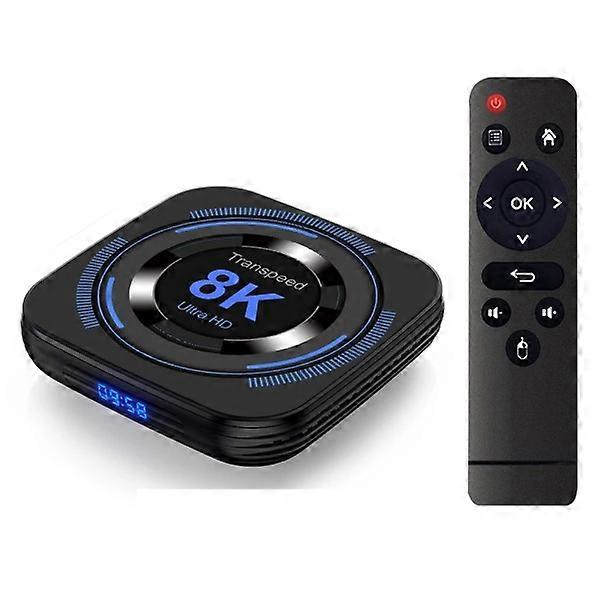 Transpeed Android 12 TV BOX Allwinner H618 Dual Wifi 32G64G Quad Core Cortex A53 8K 4K BT Reproductor de medios de voz