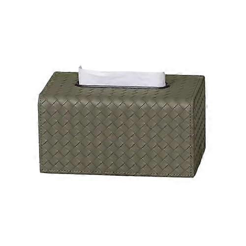 Modern Green Tissue Box for Home, Office, Restaurant, Simple and Creative Desk Decorative Paper Box for Storage, for Household