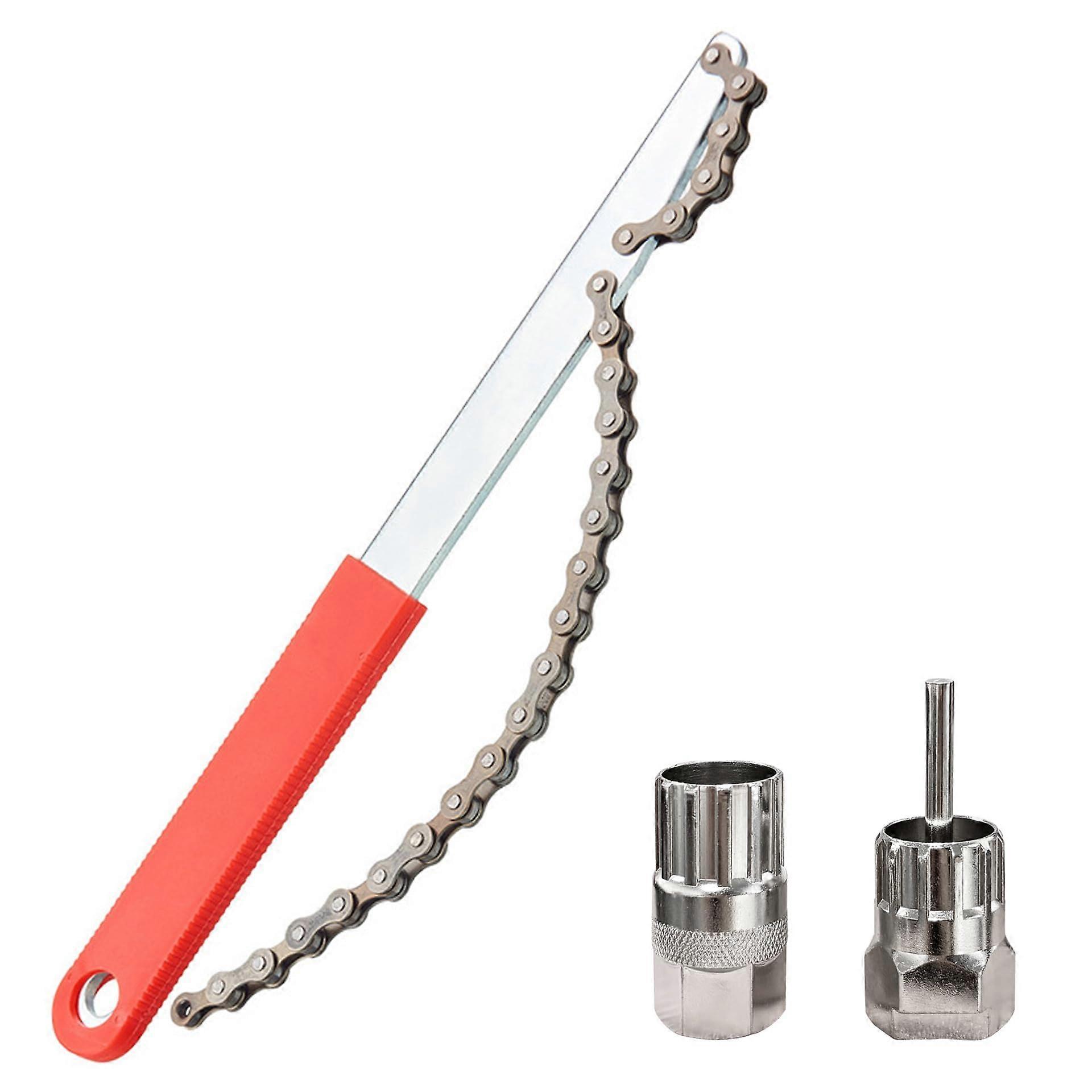 Bicycle Chain Whip Sprocket Remover Cassette Lock Ring Tool Set