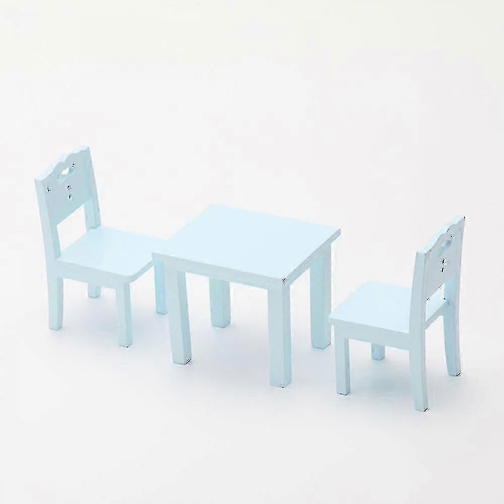 3pcs Childrens Table Chair Set Small Furniture Toy For Role Play