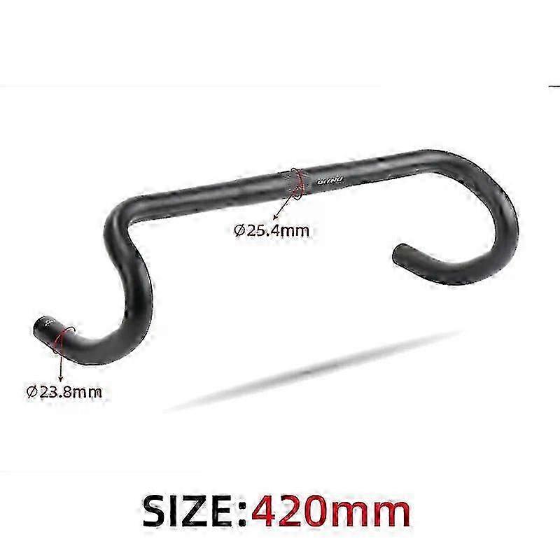 Aluminium Alloy Road Bike Handlebars Measuring 25.4/31.8mm and Available in Lengths of 380/400/420/440mm Suitable for Various Bicycle Brands