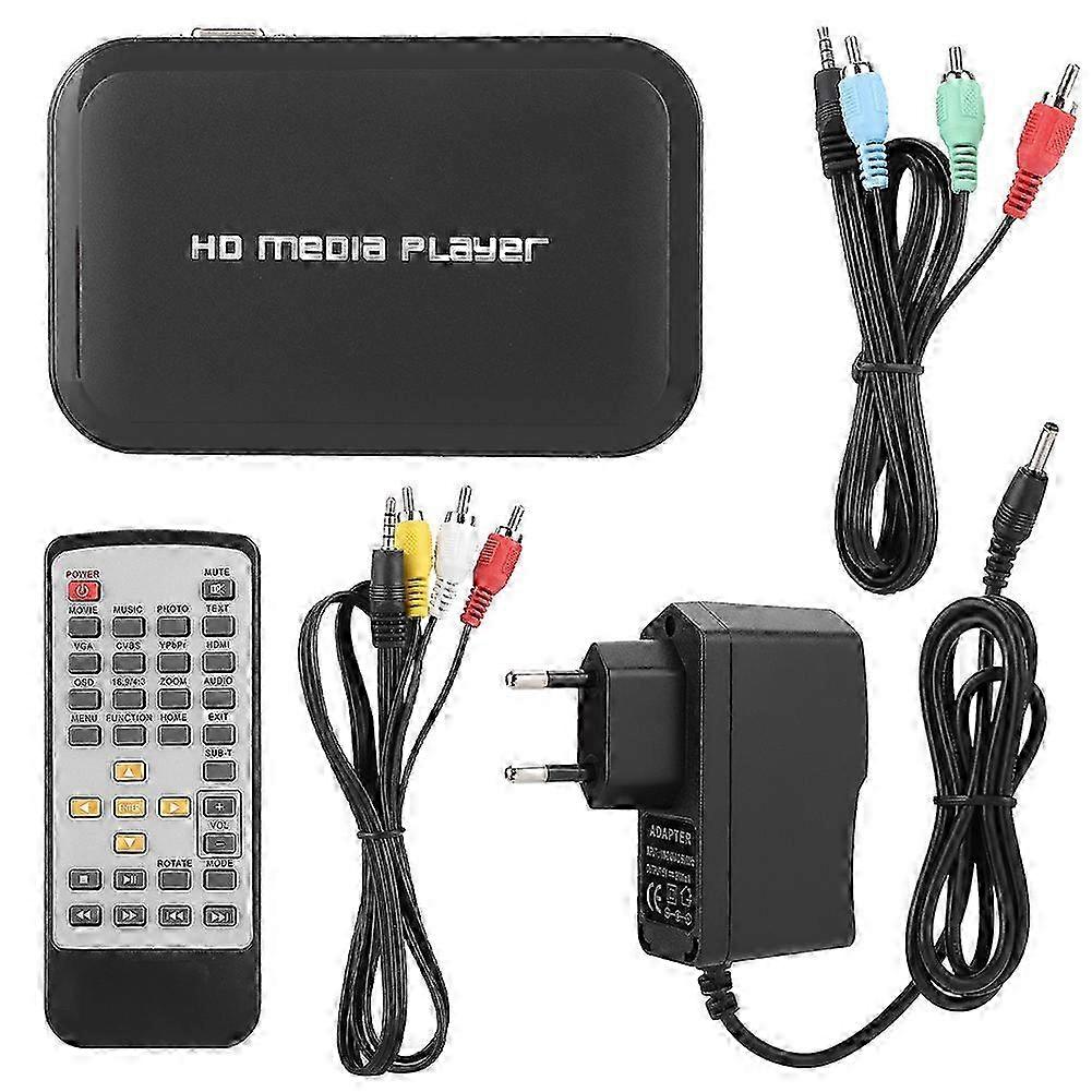 1080P Mini HDMI Multimedia Player M3 HD Network Video Hard Disk Player EU 100-240V