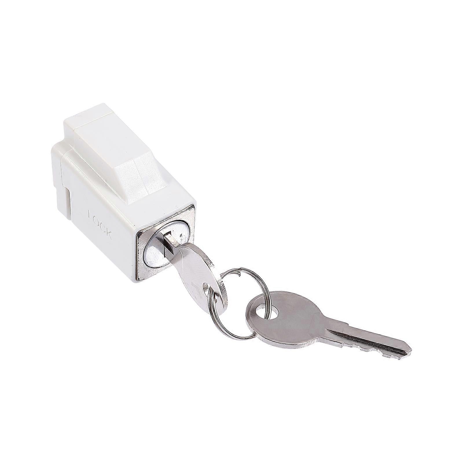 Window Safety Stopper Lock Adjustable Sliding Door Window Security Lock with Key