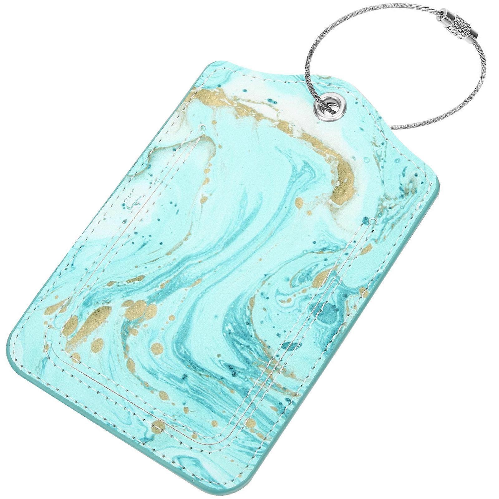 Travel Bag Tags Luggage Tag Sky-Blue 12x7CM Identification For 1Set