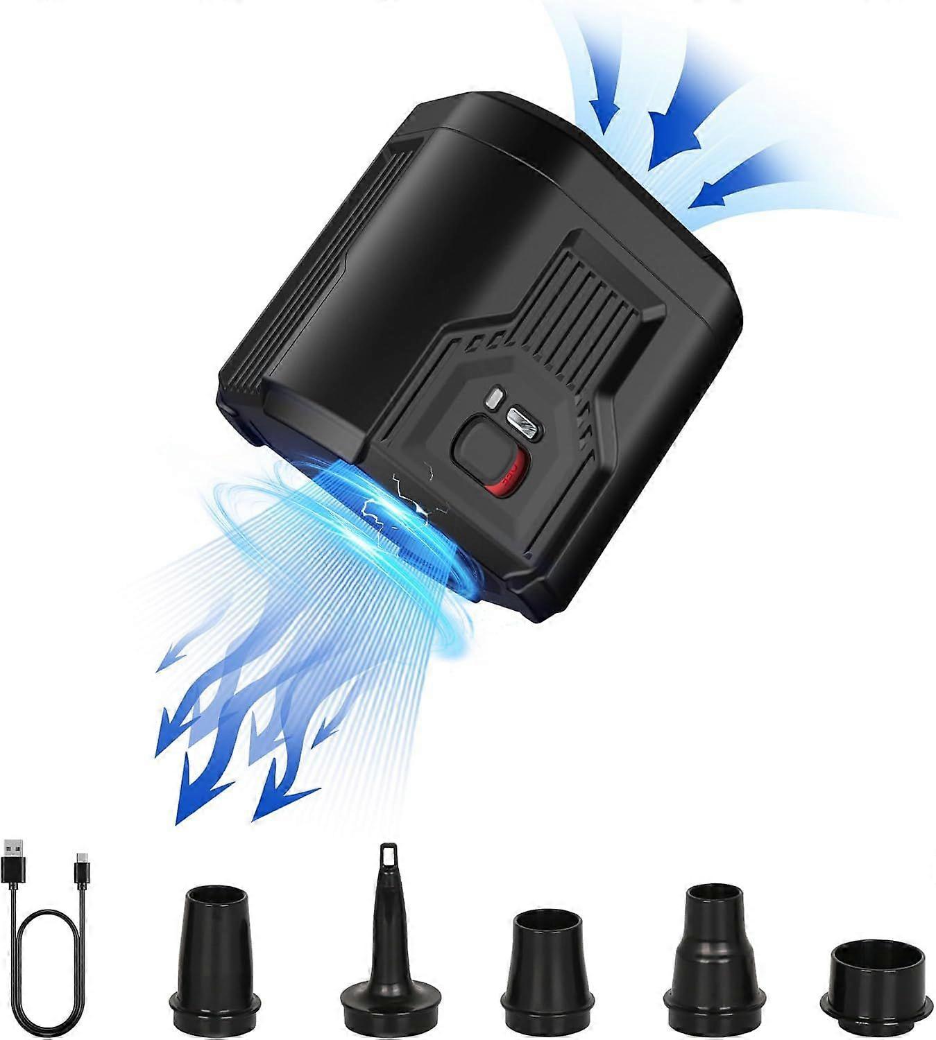 Outdoor large flow high voltage electric wireless lithium battery air pump camping inflatable mattress air pump
