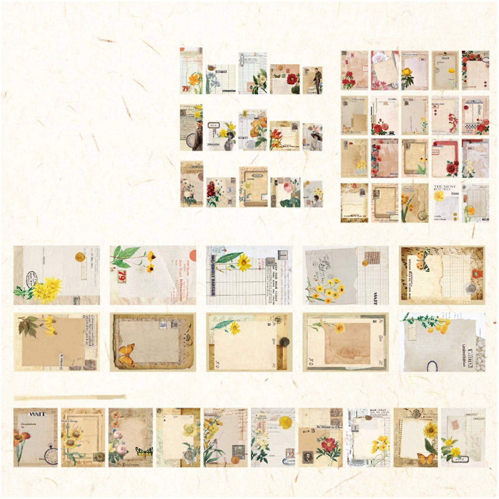 2025 Latest Model  100 Sheets Scrapbook Material Paper DIY Innovative