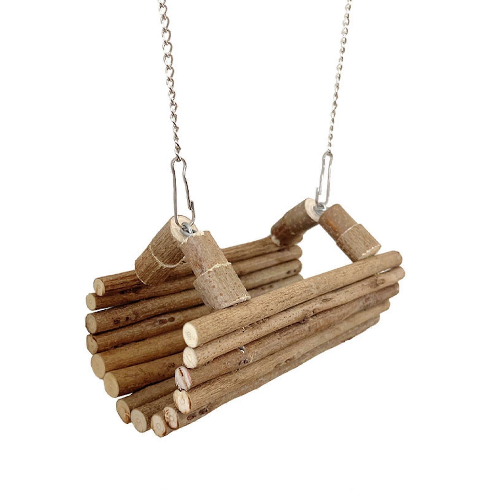 Natural Wood Hamster Swing For Hamsters And Gerbils Exercise And Rest Small Rodents