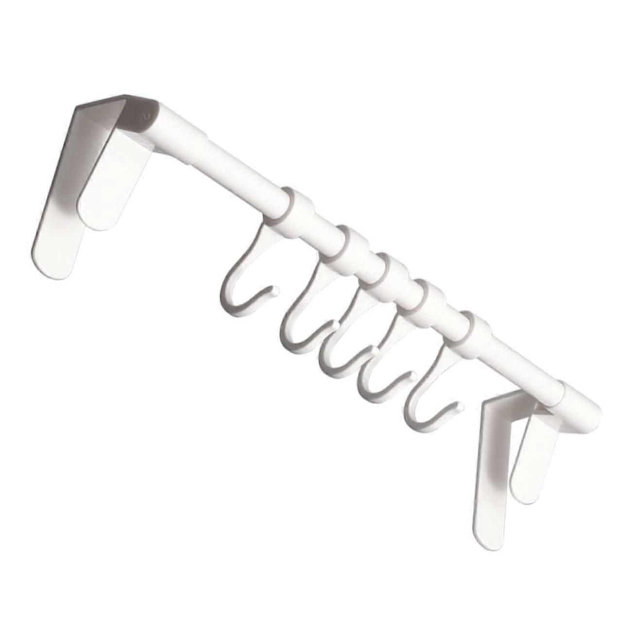 Kitchen Cabinet Hooks - Multi-Purpose Wall Hooks, Space-Saving, Durable Plastic, Modern Kitchen Decor, 5-Pack