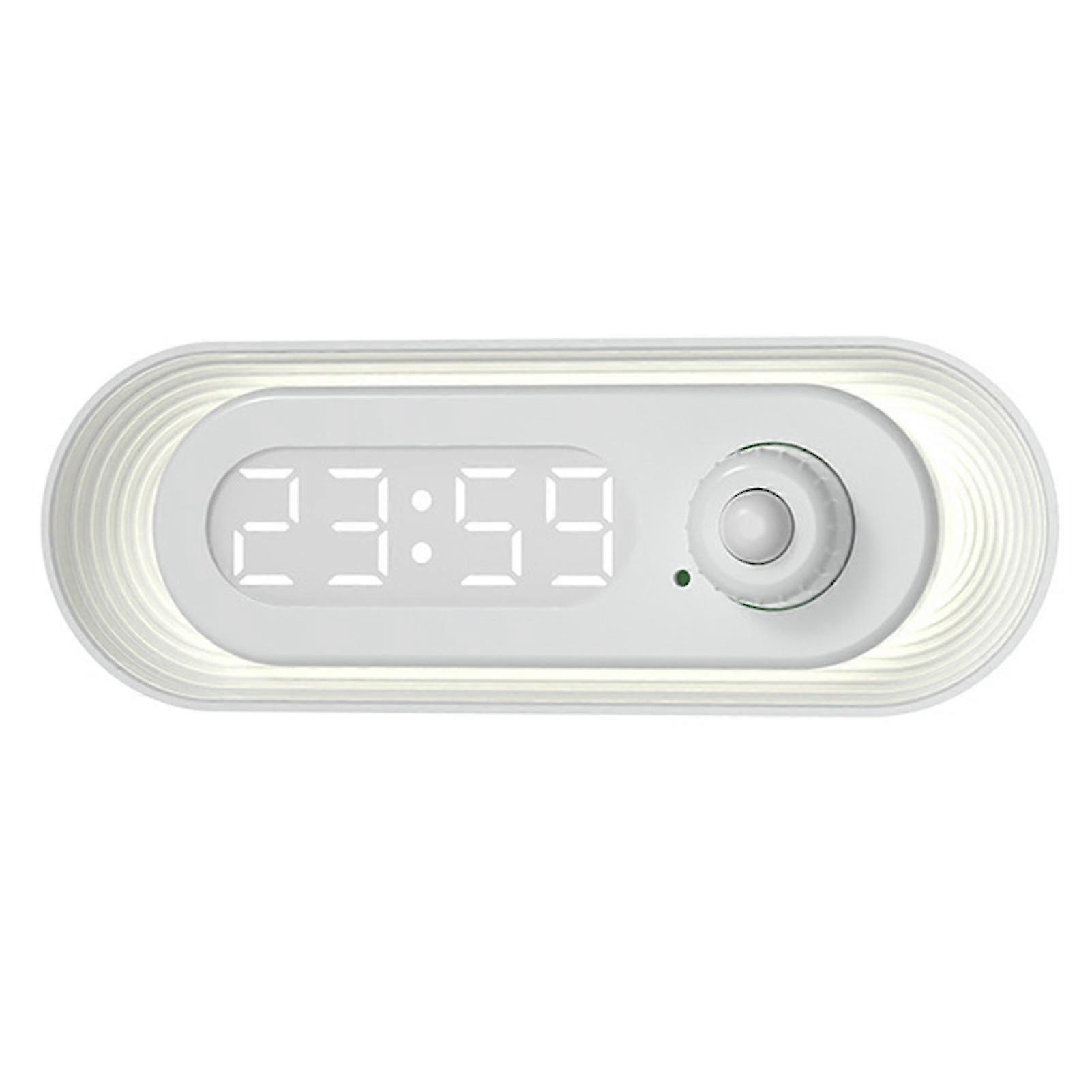 Dimmable Smart Night Light with Human Sensor and Time Display for Home Wardrobe Aisle Feeding and Sleeping