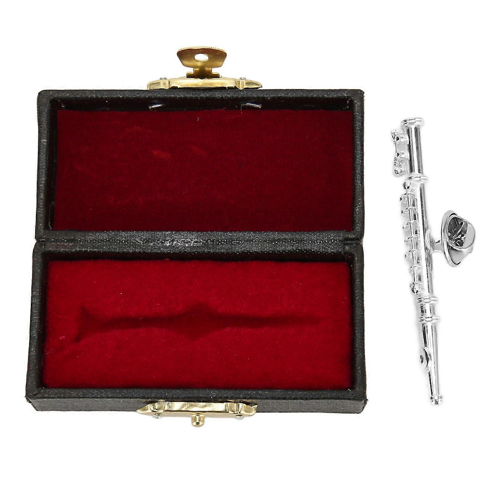 2025 Latest Model  Miniature Flute Brooch High Simulation Exquisite Miniature