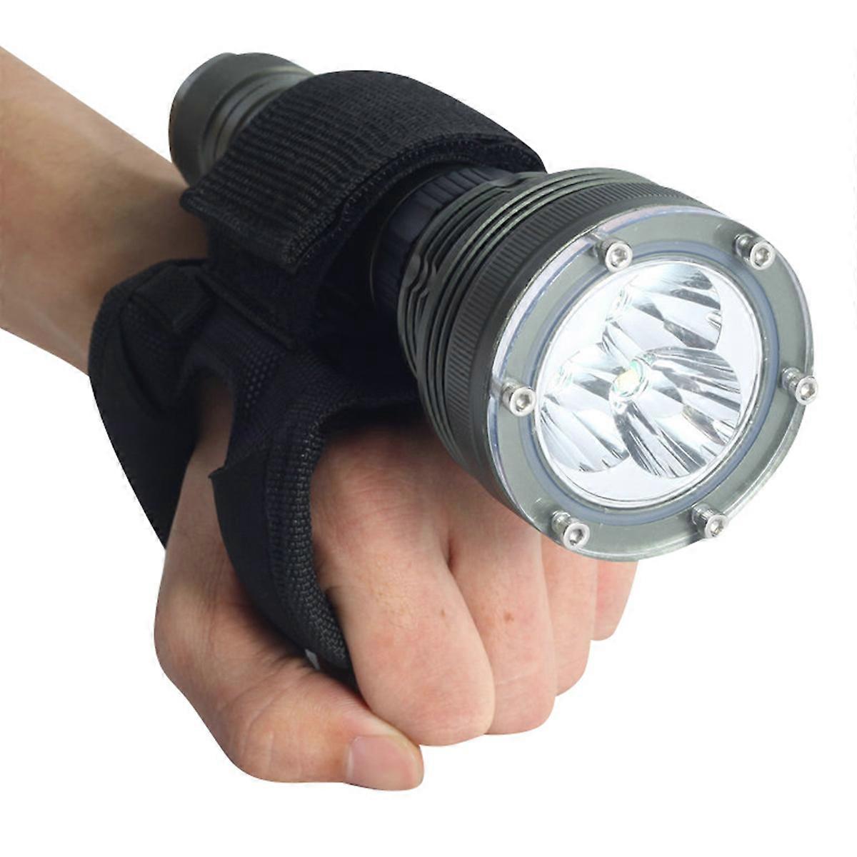It looks like you're referring to a product that combines a **dive glove with a built in or attached flashlight holder** — commonly used in **scuba