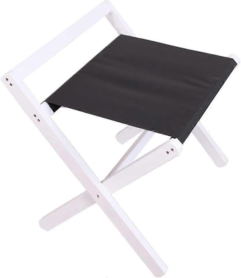Folding luggage rack, collapsible suitcase stand, foldable with backrest, solid wood, 2 colors (56x38x55cm)