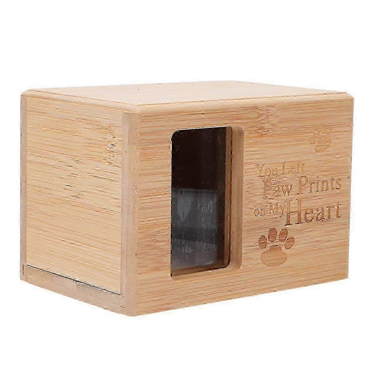 1Pc Pet Ashes Urn with Photo Frame for Cats - Decorative Cinerary Urn