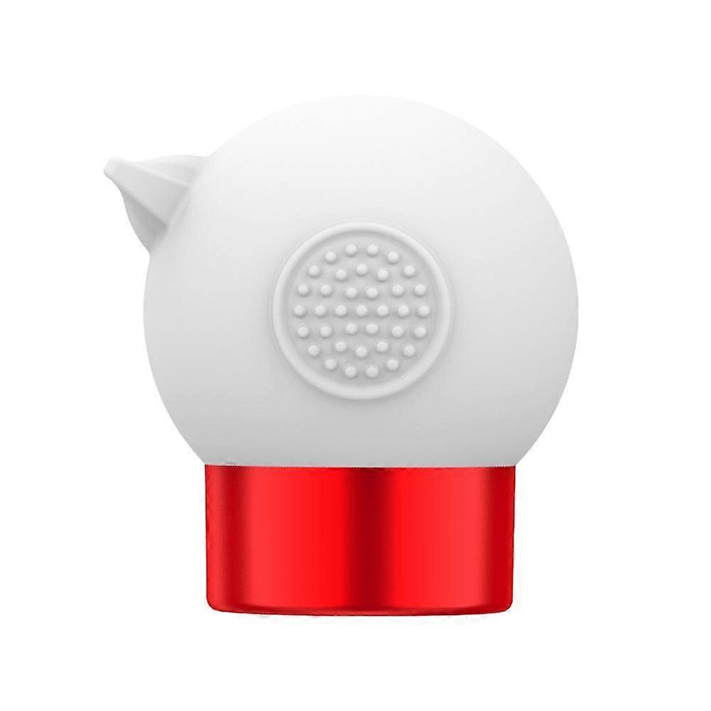Silicone vacuum pump, toothpaste squeezer with selfsealing universal press, precise and easy dosing, clean white