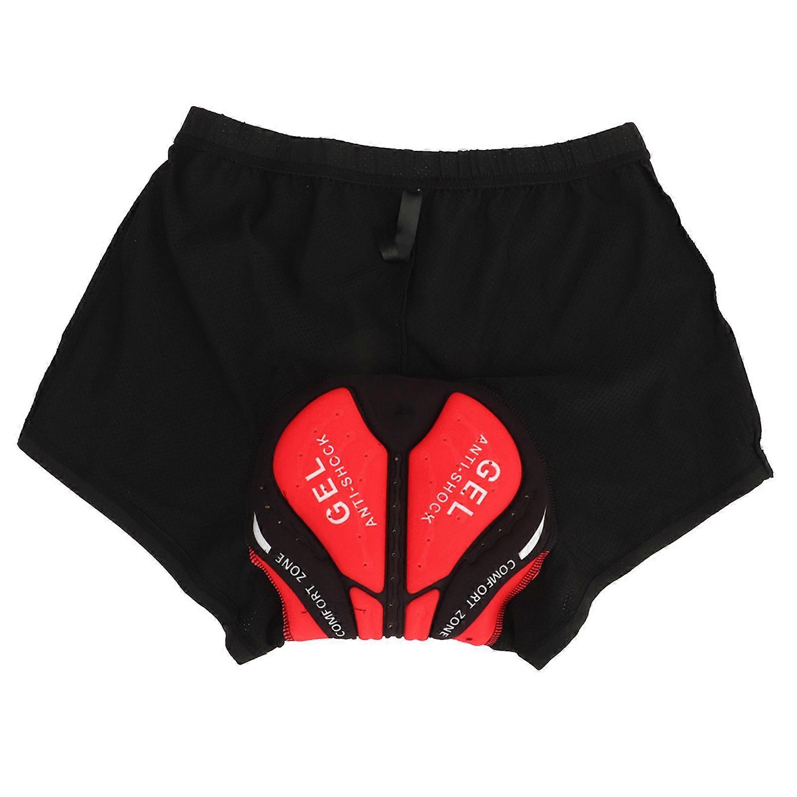 תחתוני רכיבה על אופניים לגברים נשים 3D סיליקון מרופד לנשימה ייבוש מהיר אופני הרים מכנסיים קצרים ליינר לקיץ רכיבת כביש שחור 2XL YMQX)