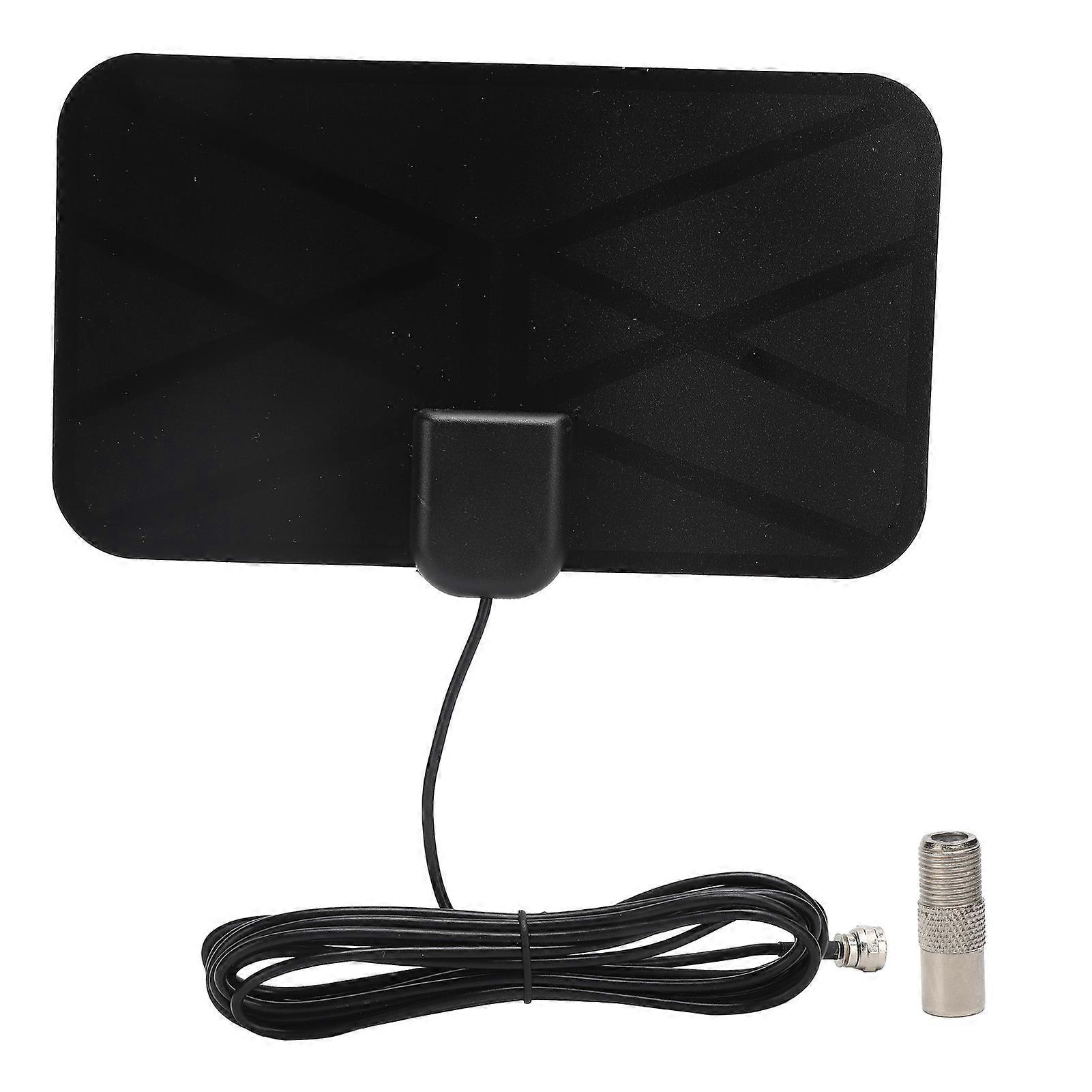 Indoor High Definition Digital Antenna High Gain TV Antenna Small Grid Pattern Black