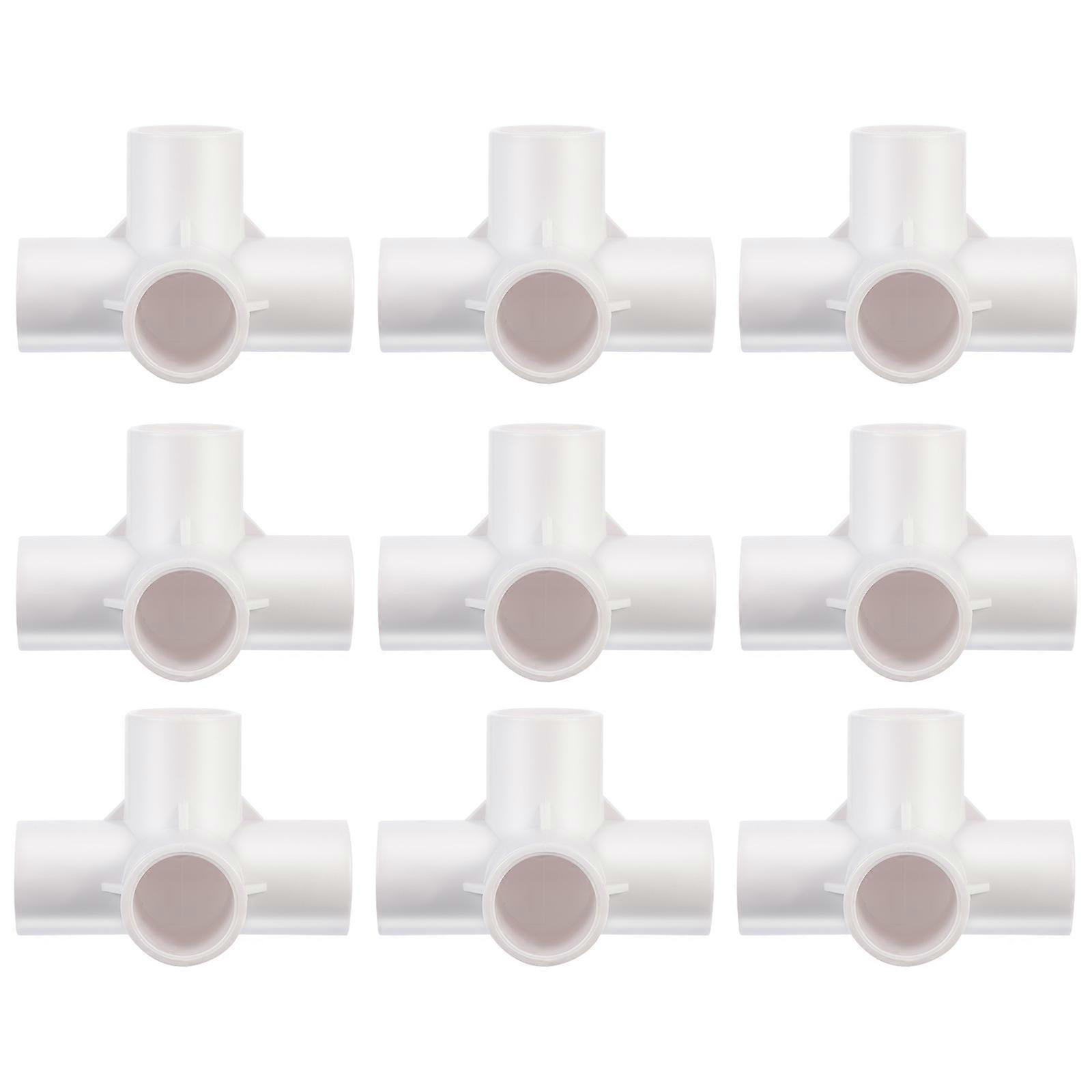 White PVC Joint Connectors for Water Pipe Extension and Repair Suitable for Home Use