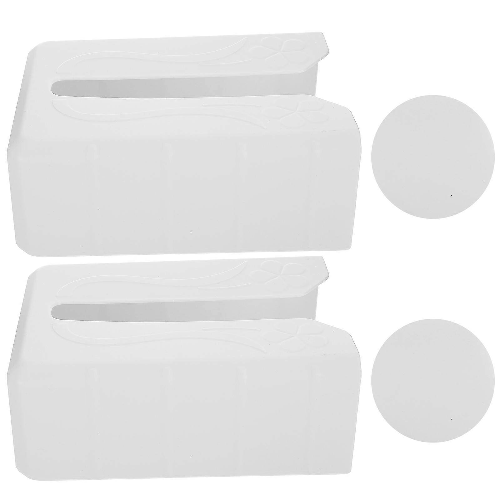 Hanging Tissue Box Holder Wall Mounted Napkin Storage Creative Washcloth Dispenser Space Saving Design Modern Finish for Bathroom Office Living Room