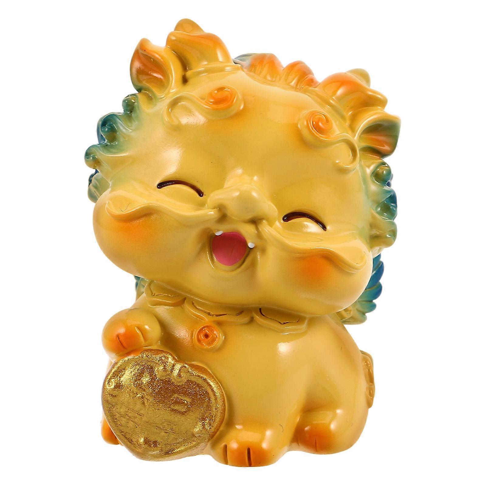Cute Animal Dashboard Decor Compact Figure for Car Interior Lucky Statue Bringing Prosperity and Whimsy to Your Drive
