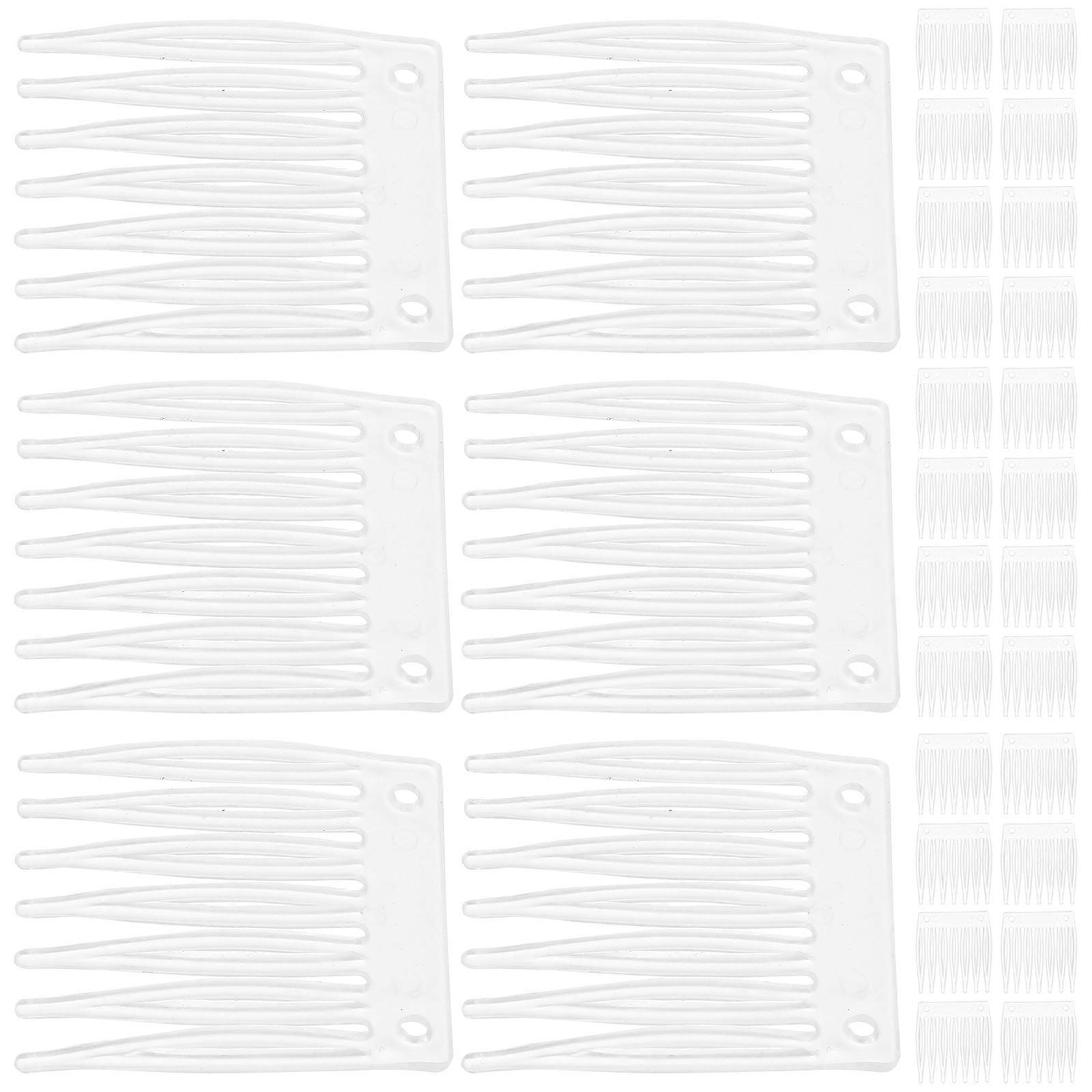 50pcs Durable Plastic Wig Clips for Secure, Comfortable Wear – Universal Fit for All Users