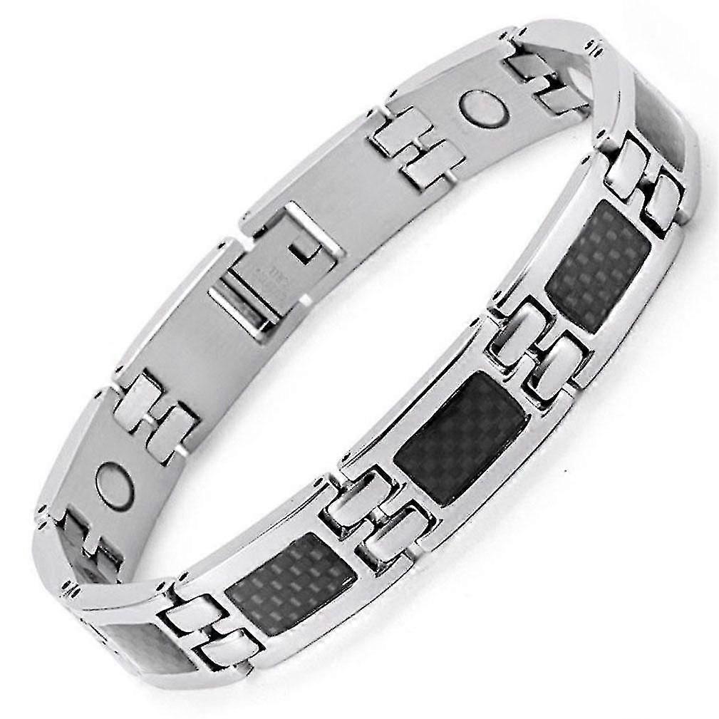 Stainless Magnet Germanium Bracelet Men-Good