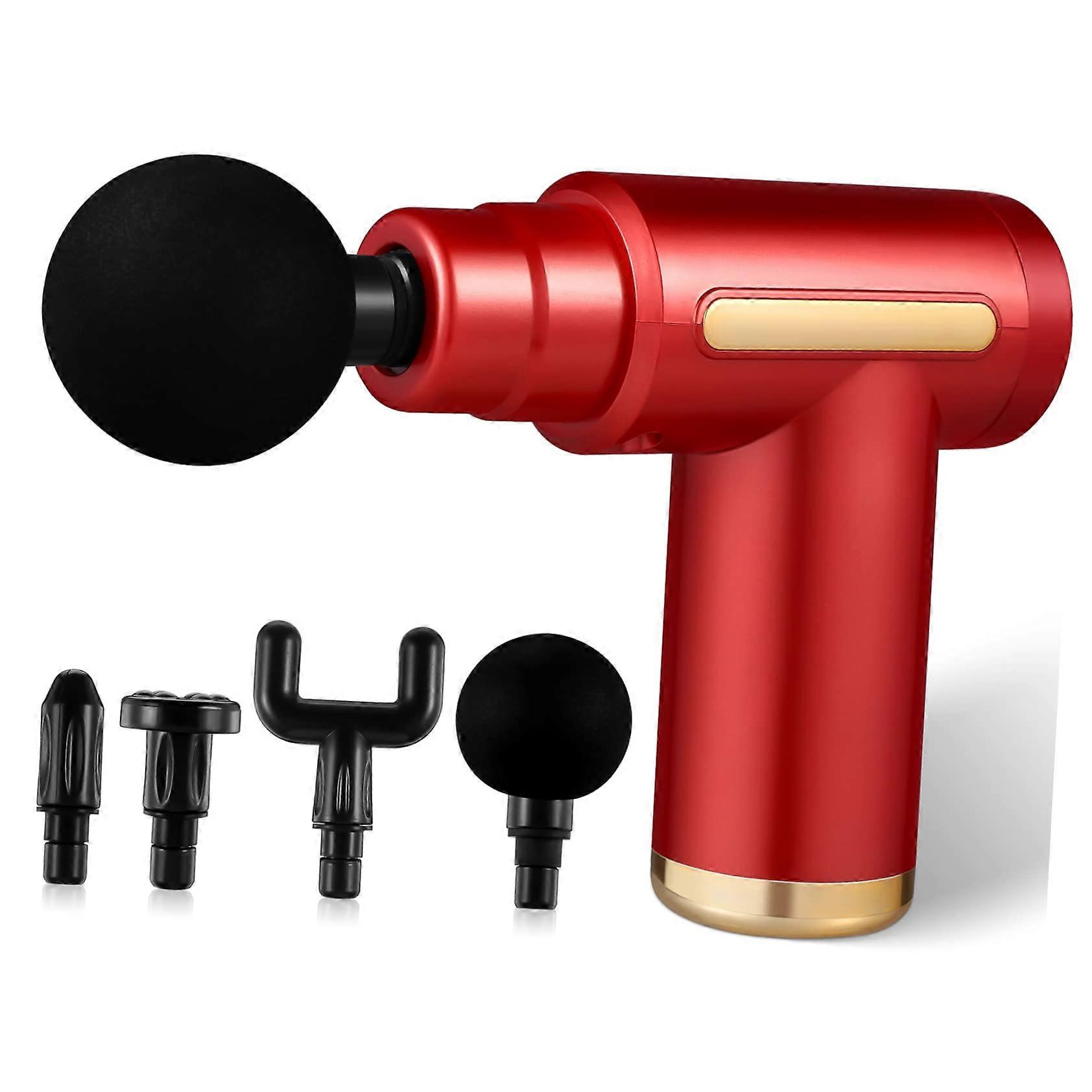 Fascia Instrument Massager Muscle Relaxation Device Percussion Massager Abdominal Muscles Red