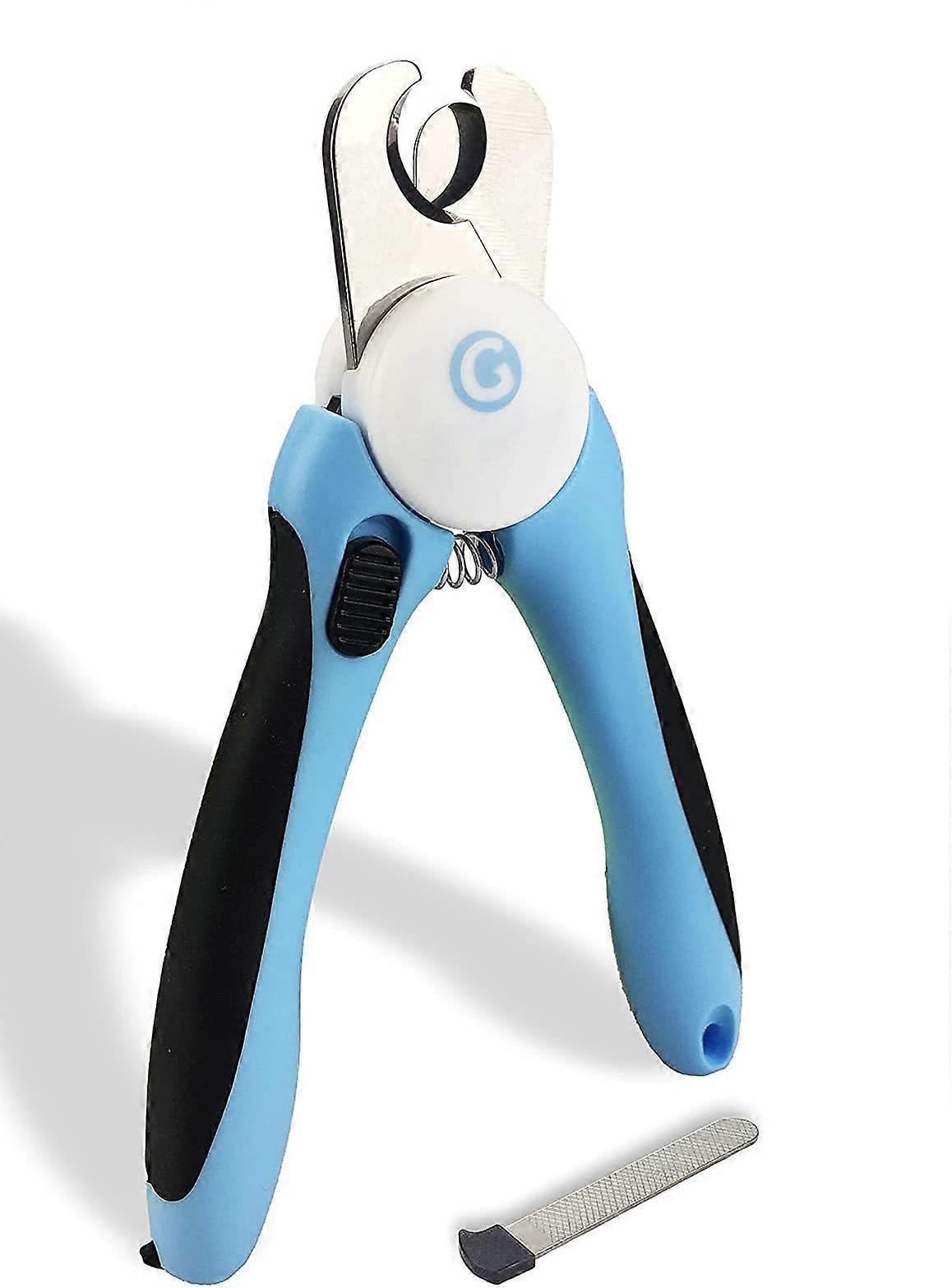 AURA Pets Nail Clippers and Trimmers - with Safety Guard to Avoid Over Cutting, Free Nail File, Razor Sharp Blade - for Large and Small Animals