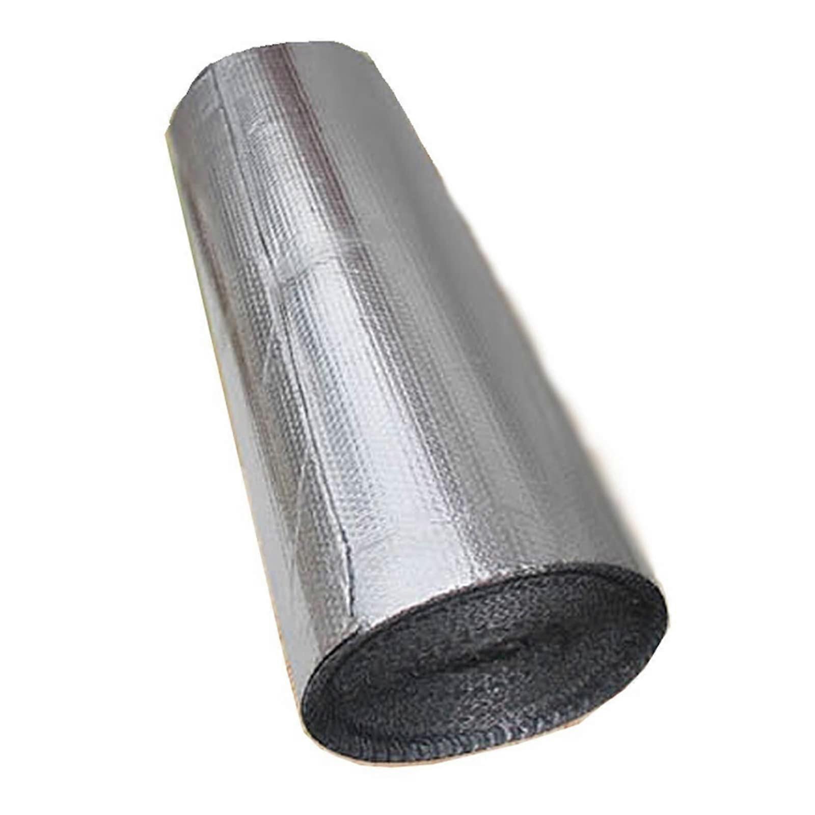 Radiator Reflector Film, Double-Bubble Aluminum Insulation Roll, Self-Adhesive Heat-Reflective Barrier For Walls, 1x5m