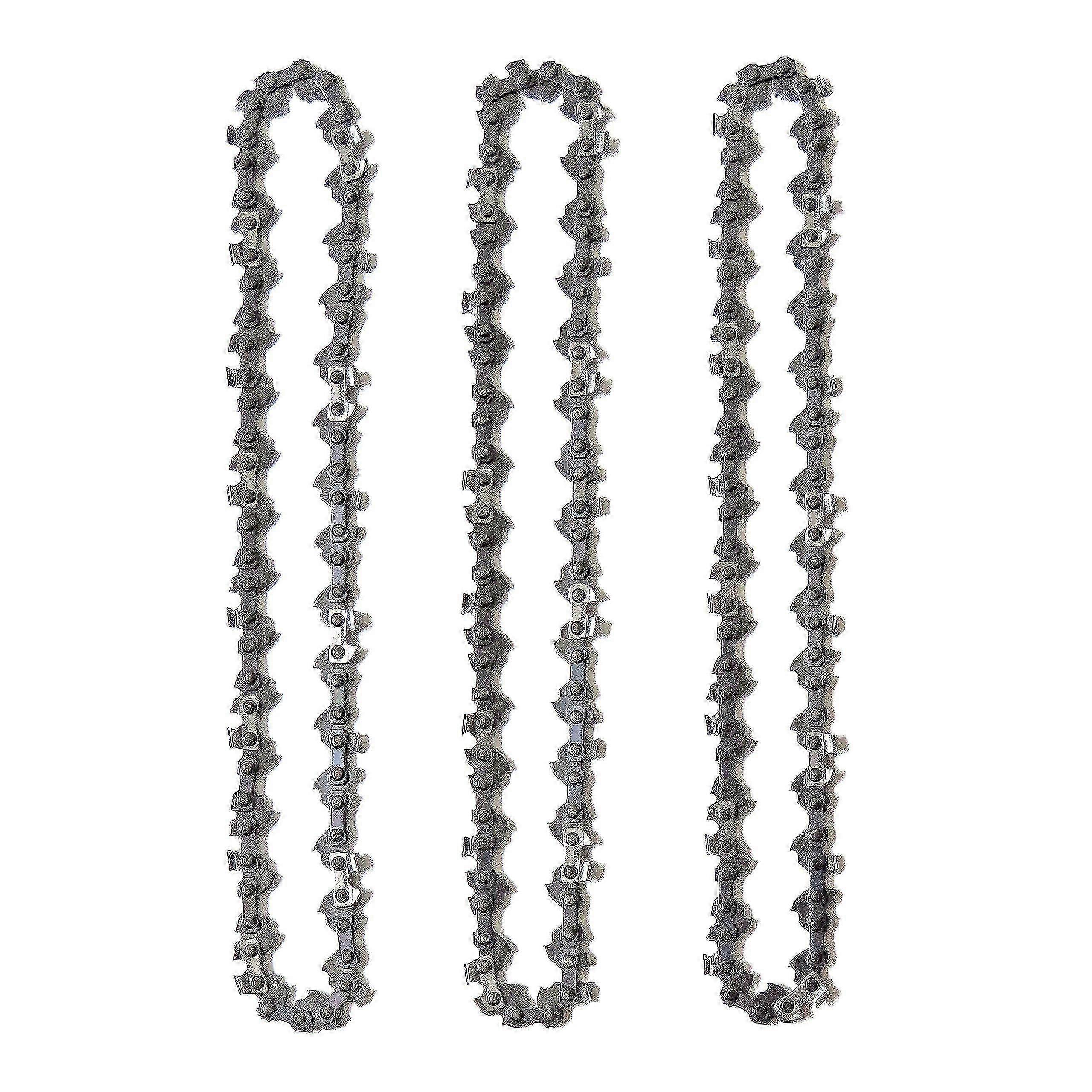 Pack of 3 Pole Pruner Chains for 10" (25 cm) Guide Chain, 40 Drive Links, Low Kickback, Compatible with Black & Decker, Ryobi and Others