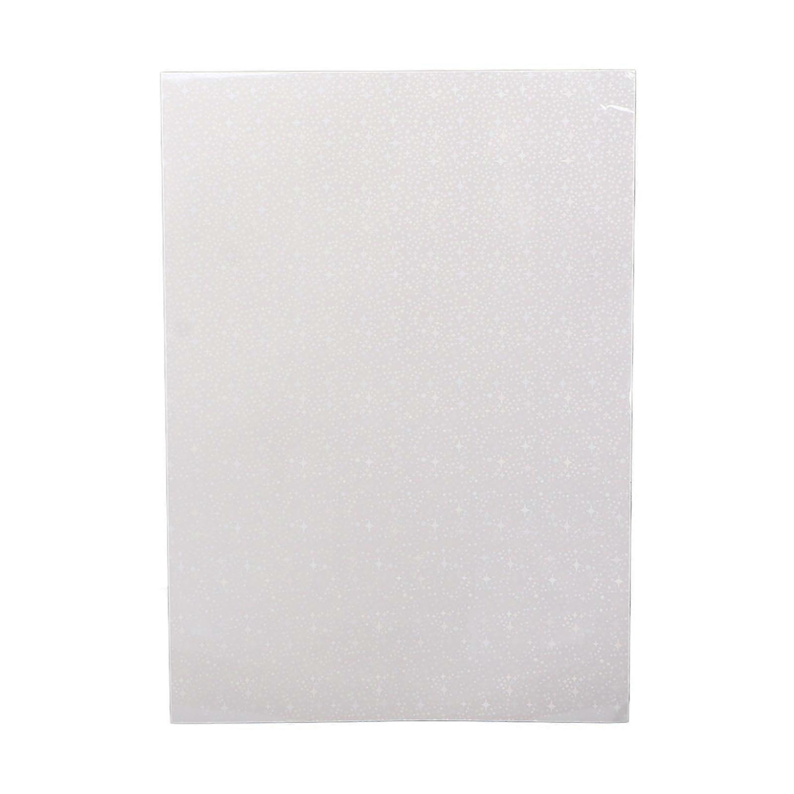 50 Sheets Holographic Cold Laminate Sheet Cuttable Waterproof Scratch Resistant A4 Cold Laminating Sheets for Badge Type 2